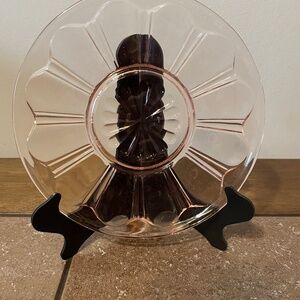 Anchor Hocking Pink Colonial Saucers